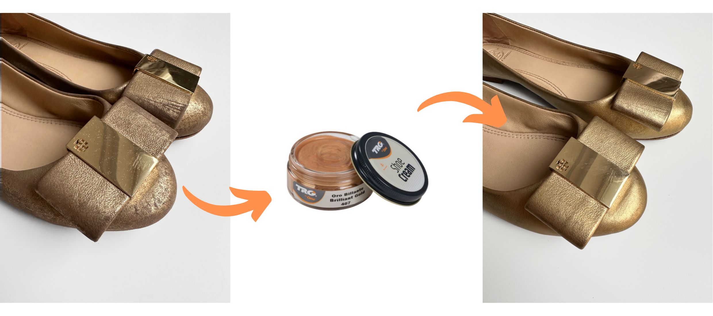 Zlatý Krém na boty Shoe Cream TRG Brilliant Gold 407